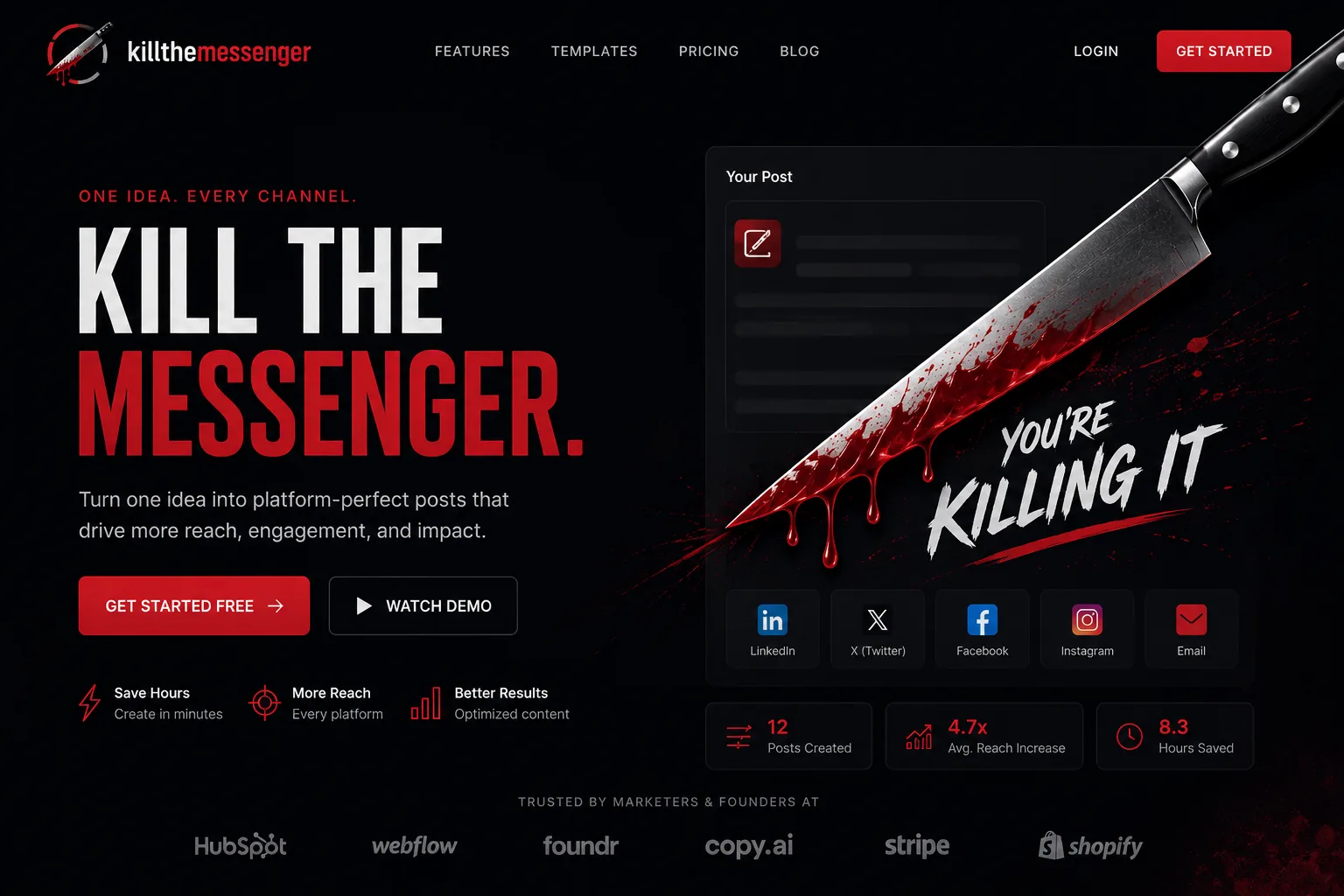 Kill The Messenger — Multi-tenant Content Generator